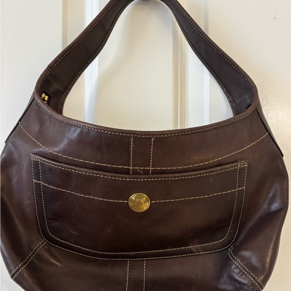 Coach Vintage Dark Brown Leather Ergo Hobo Bag - Picture 5 of 5